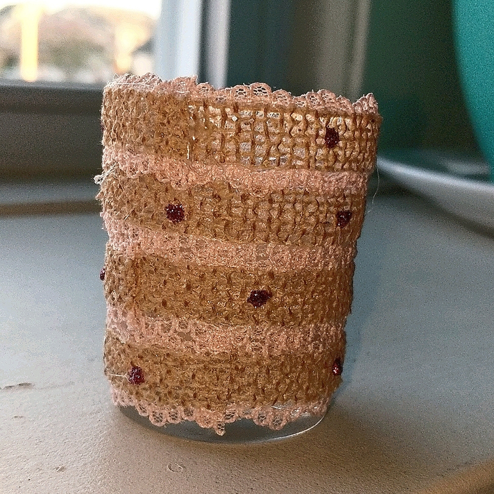 Wrapped votive candles